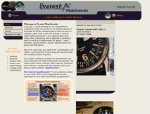 Tablet Screenshot of everestwatchworks.com